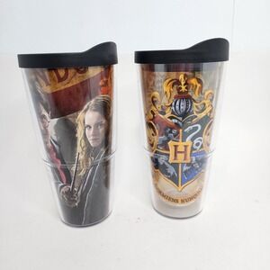 Tervis Harry Potter Tumbler Cup w. Lid 24 oz -‎ Lot of 2